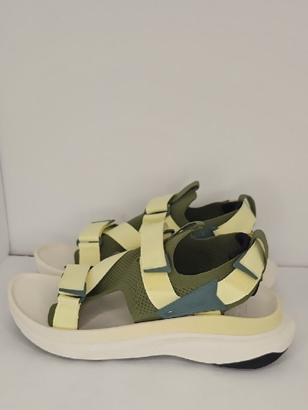 Teva Olive and Pale Yellow Sport Sandals - Picture 4 of 8